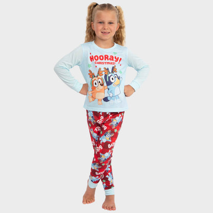Girls Bluey Christmas Pyjamas